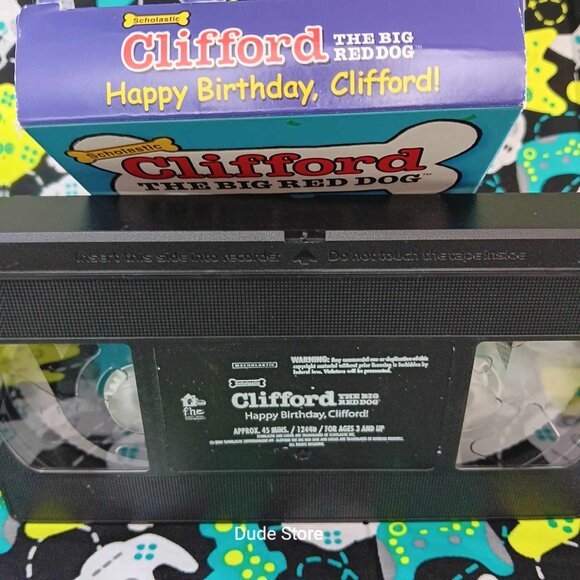 Clifford the Big Red Dog - Happy Birthday Clifford - 2002 VHS - Excellent Used - Picture 3 of 3